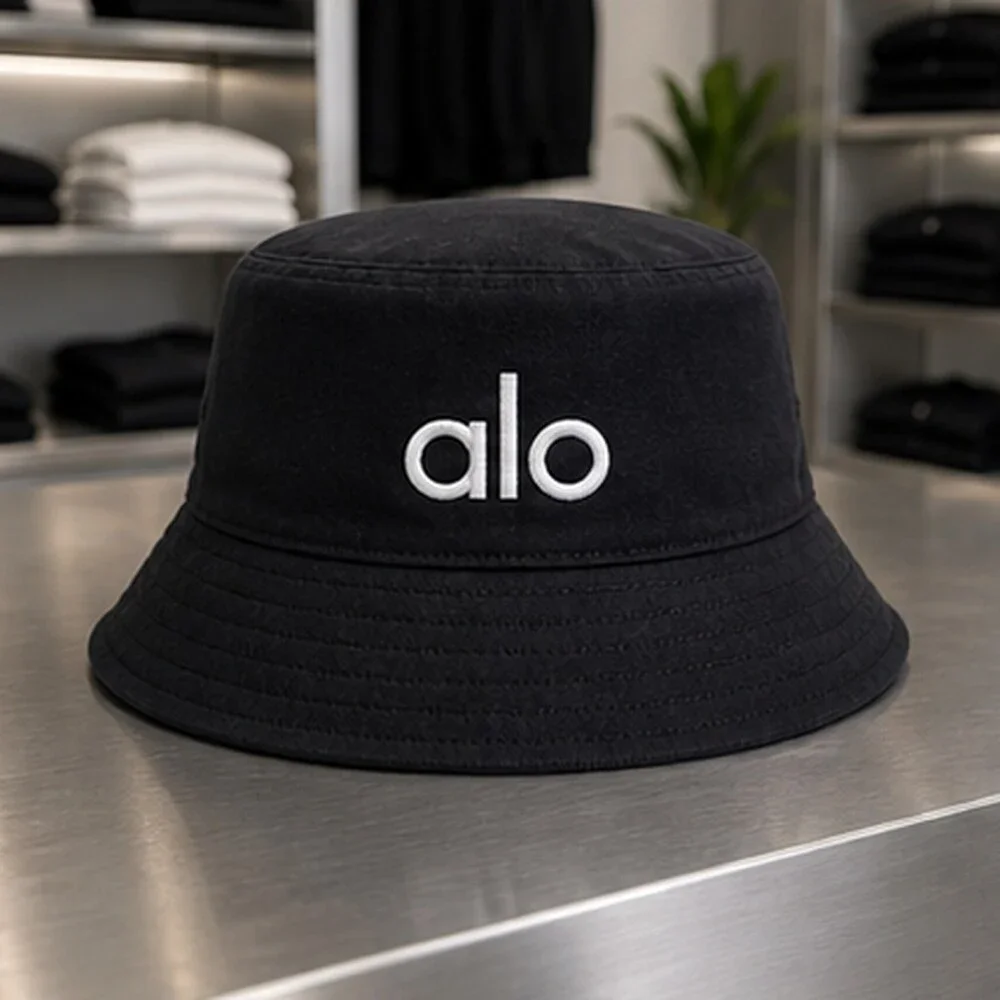 ALO Yoga Black Running Bucket Hat NWT